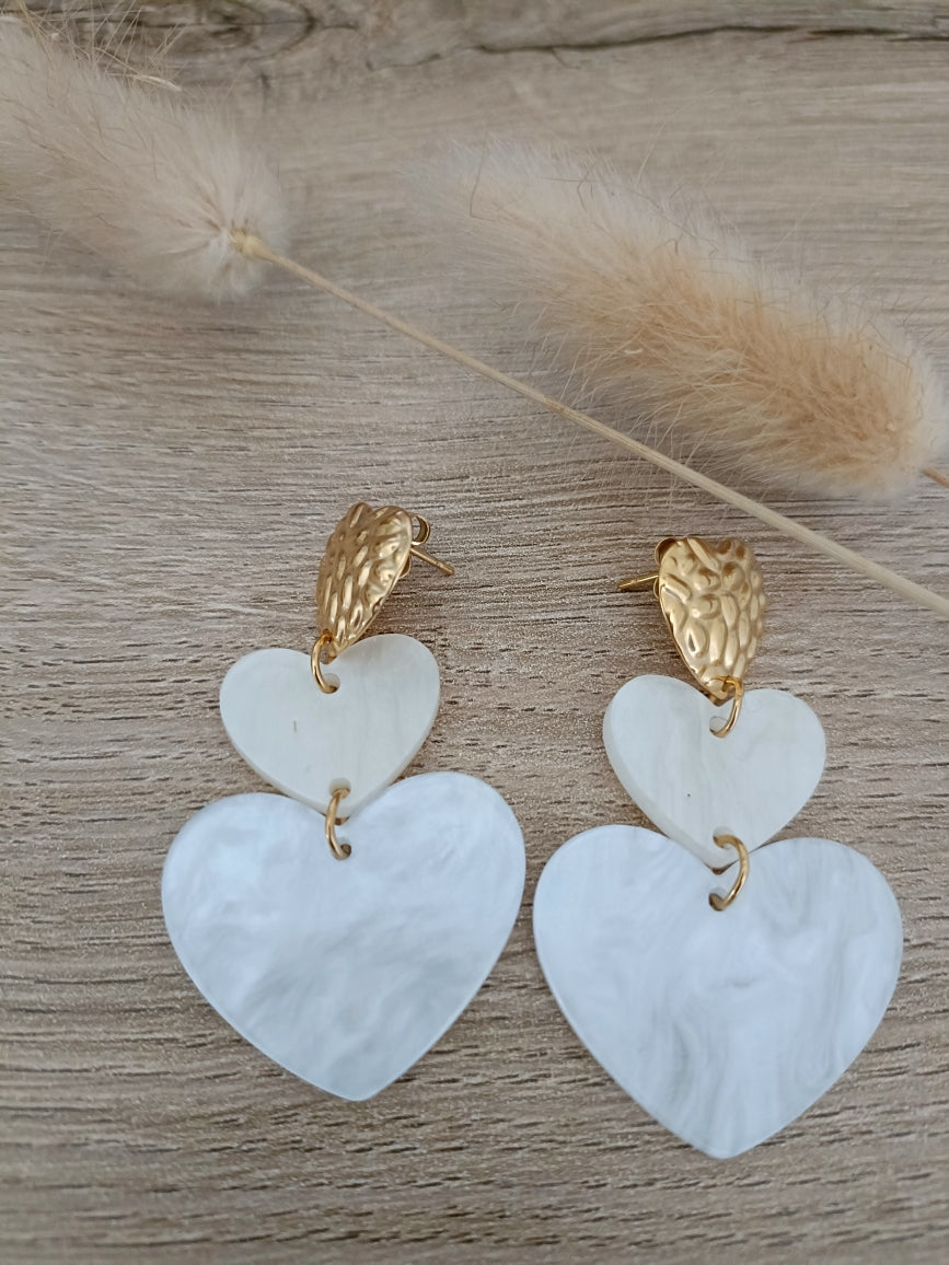 Boucle oreille cœur
