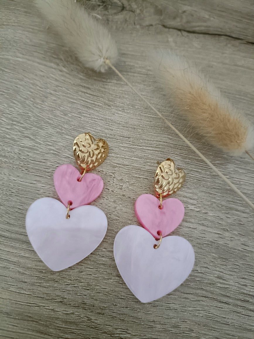 Boucle oreille cœur