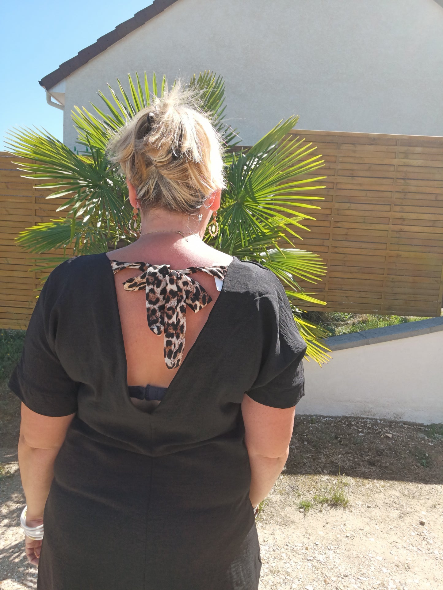 Robe Lola nœud Léopard
