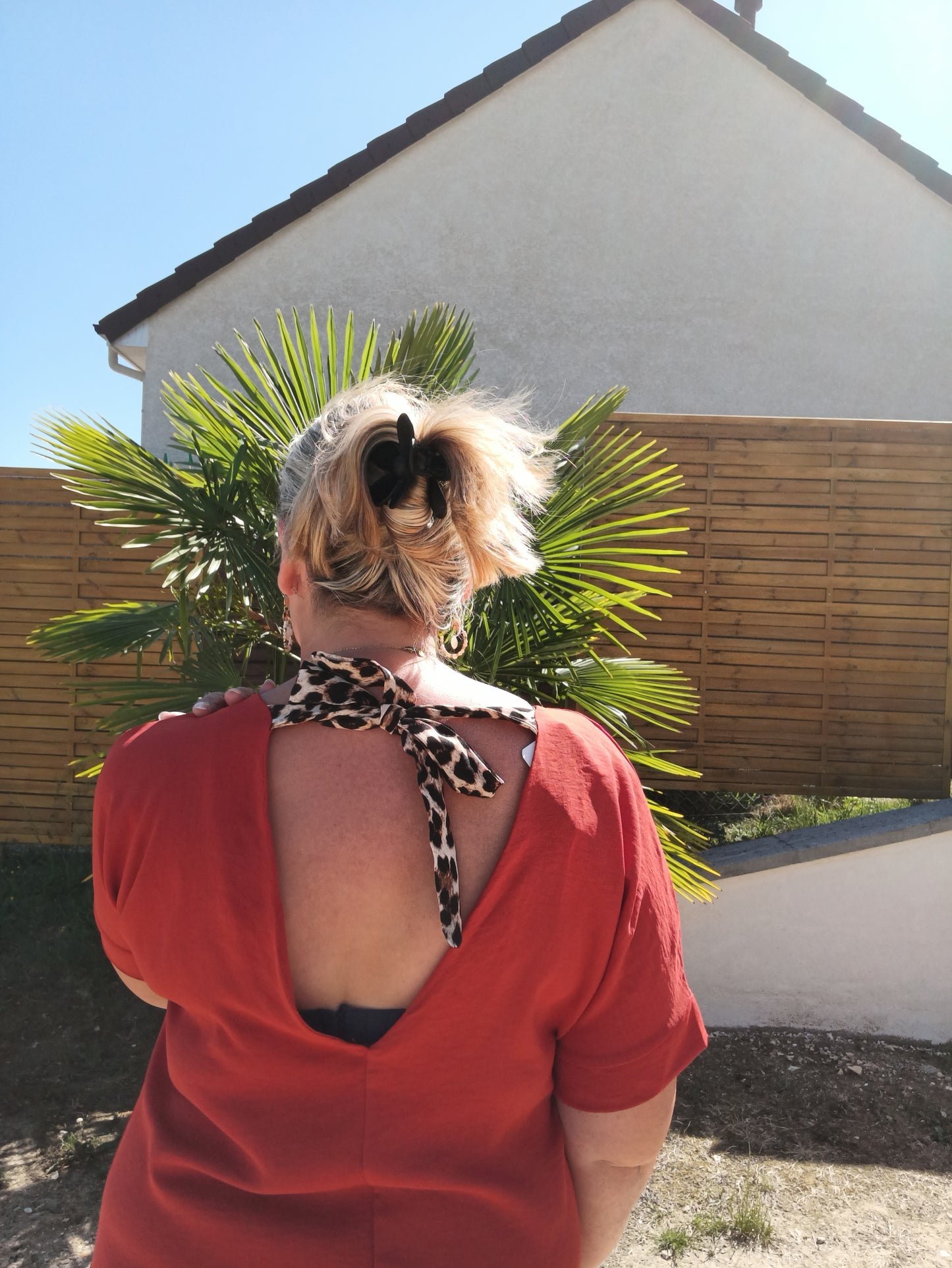 Robe Lola nœud Léopard