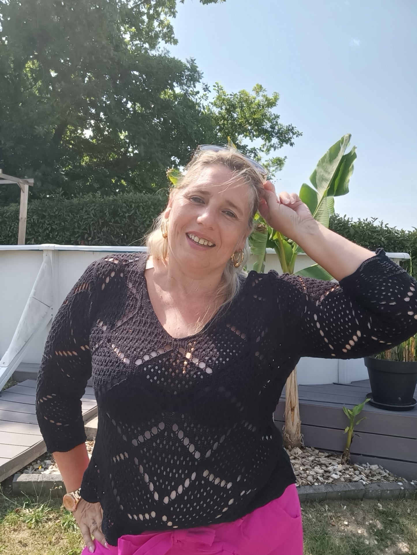 Pull Crochet Capucine