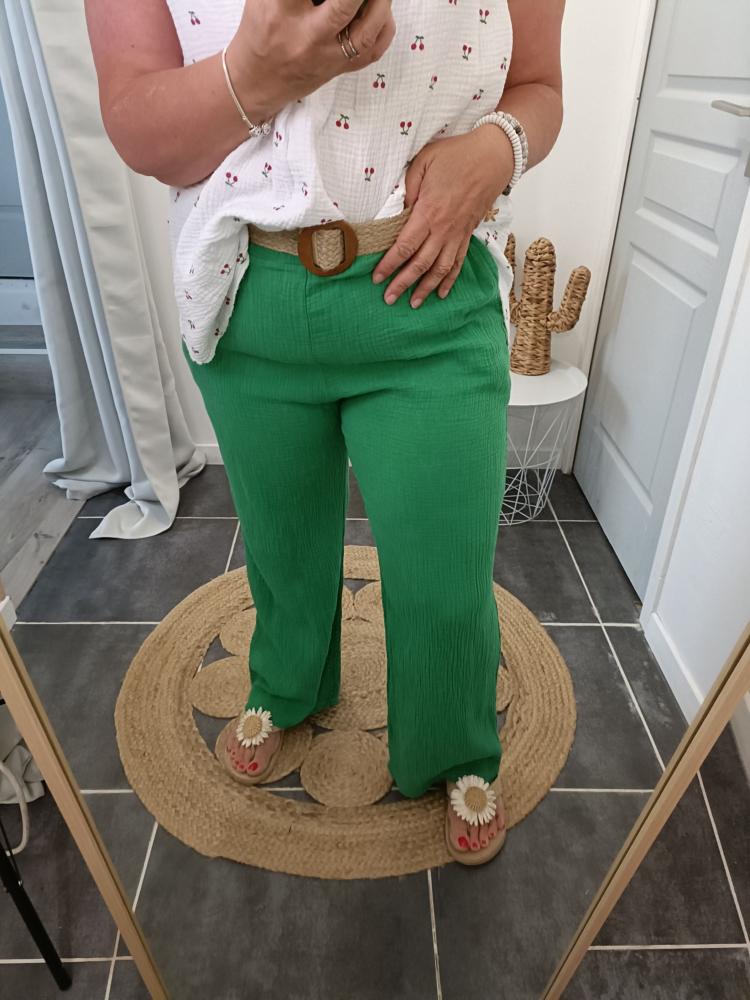 Pantalon gaze de coton