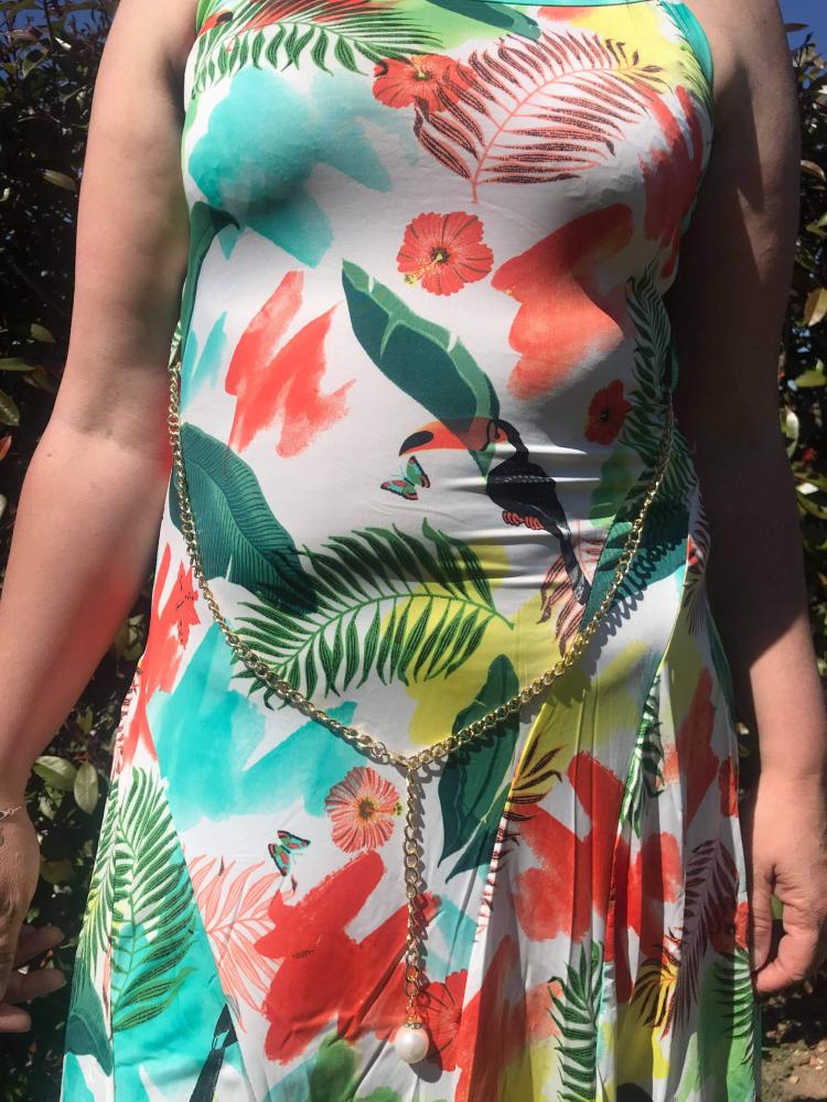 Robe Perroquet Vert