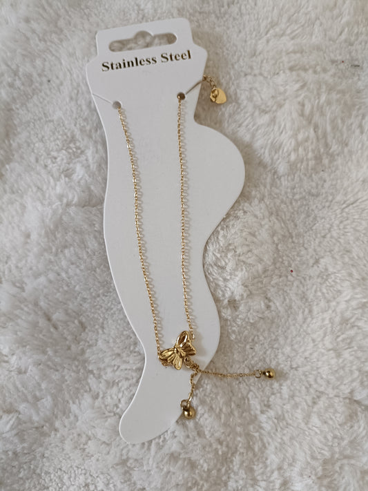 Bracelet  cheville Papillon