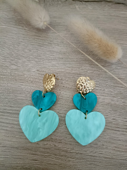 Boucle oreille cœur