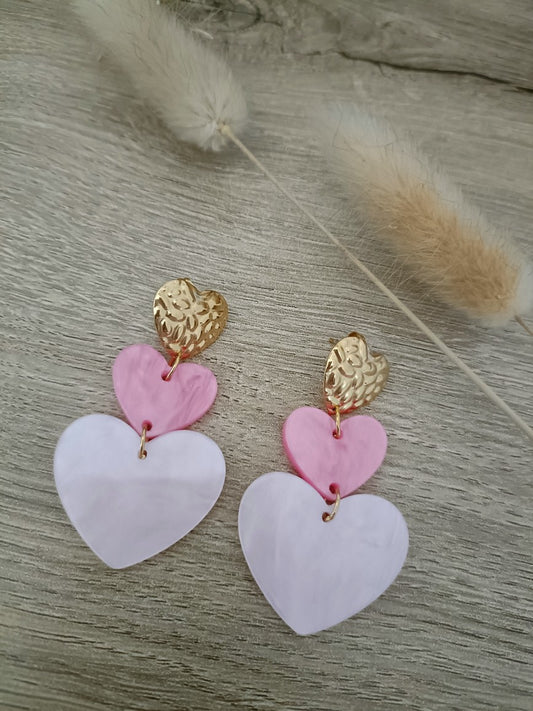 Boucle oreille cœur