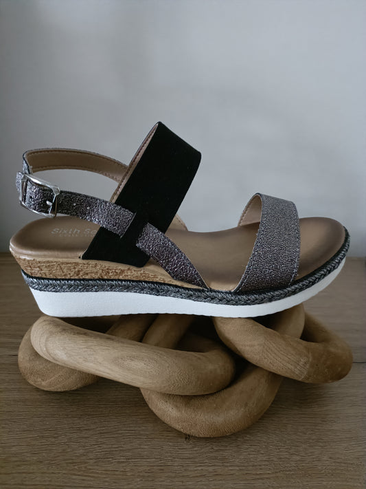Chaussure compensée noir