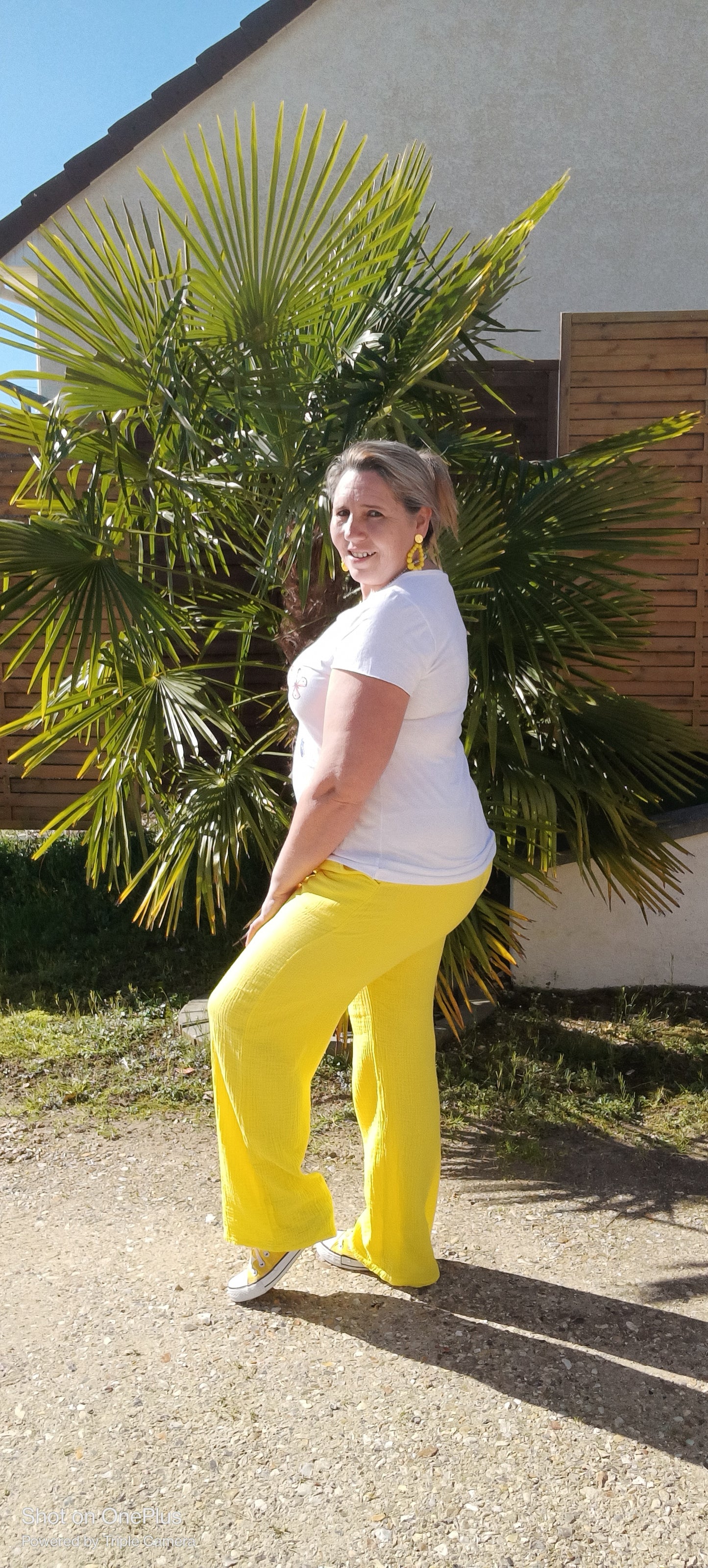 Pantalon gaze de coton