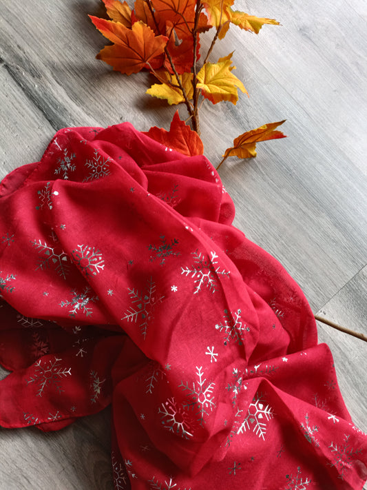 Foulard Flocon Noel